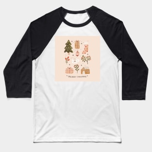 Christmas Collage Baseball T-Shirt